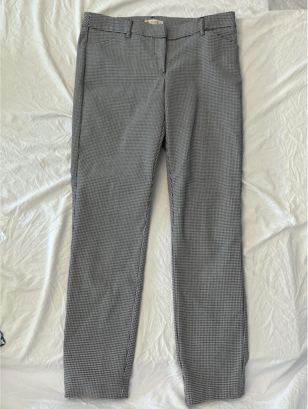 Womens Eliane Rose, Capri Pants, Houndstooth Pattern, Black / White, Stretch, 6